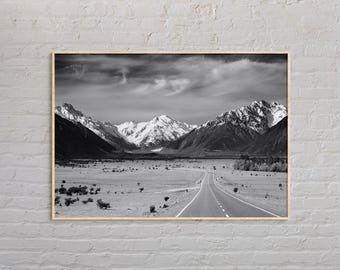 Black and White, New Zealand Print, New Zealand Art, New Zealand Poster, New Zealand Photo, New Zealand Poster Print, New Zealand Decor