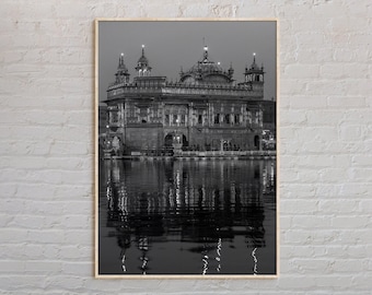 Blanco y negro, Impresión de Punjab, Arte mural de Punjab, Póster de Punjab, Foto de Punjab, Impresión de póster de Punjab, Decoración de pared de Punjab, Póster de India, Asia