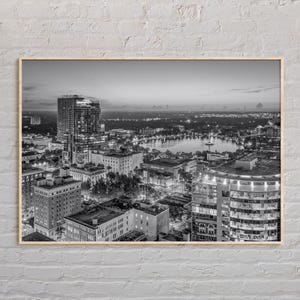 Zwart-wit, Orlando print, Orlando kunst aan de muur, Orlando poster, Orlando Photo, Orlando Poster Print, Orlando Wall Art, Orlando Poster