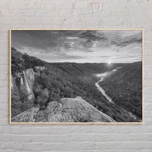 Schwarz und weiß, West Virginia Print, West Virginia Wandkunst, West Virginia Poster, West Virginia Foto, West Virginia Decor, USA Print