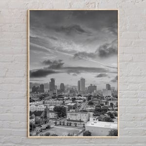 Blanco y negro, Impresión de Nueva Orleans, Arte mural de Nueva Orleans, Póster de Nueva Orleans, Foto de Nueva Orleans, Impresión de póster de Nueva Orleans, Estados Unidos