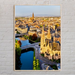 Real Photo, Strasbourg Print, Strasbourg Wall Art, Strasbourg Poster, Strasbourg Photo, Strasbourg Poster Print, Strasbourg Decor, France