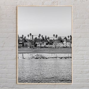 Black and White, Santa Cruz Print, Santa Cruz Wall Art, Santa Cruz Poster, Santa Cruz Photo, Santa Cruz Poster Print, California, USA