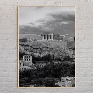Schwarz und weiß, Athen Druck, Athen Wandkunst, Athen Poster, Athen Foto, Athen Poster Druck, Athen Wanddekor, Griechenland Poster, Europa