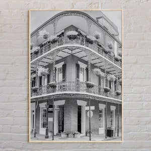 Schwarzweiß, New Orleans Druck, New Orleans Wandkunst, New Orleans Poster, New Orleans Foto, New Orleans Poster Druck, Vereinigte Staaten