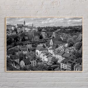 Black and White, Luxembourg Print, Luxembourg Wall Art, Luxembourg Poster, Luxembourg Photo, Luxembourg Poster Print, Luxembourg Wall Decor