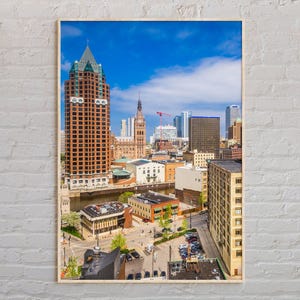 Real Photo, Milwaukee Print, Milwaukee Wall Art, Milwaukee Poster, Milwaukee Photo, Milwaukee Poster Print, Wisconsin Poster Print