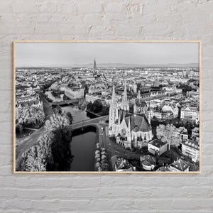 Black and White, Strasbourg Print, Strasbourg Wall Art, Strasbourg Poster, Strasbourg Photo, Strasbourg Poster Print,  France