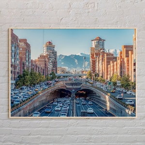 Foto real, impressão de Teerã, arte de parede de Teerã, pôster de Teerã, foto de Teerã, impressão de pôster de Teerã, decoração de parede de Teerã, pôster do Oriente Médio