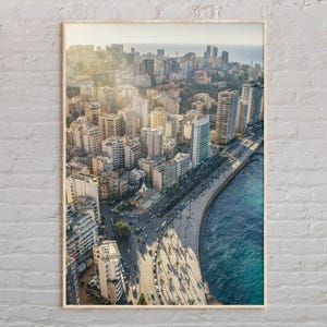 Echte foto, Beiroet-afdruk, Beiroet muurkunst, Beiroet-poster, Beiroet-foto, Beiroet-posterafdruk, Beiroet-muurdecoratie, Midden-Oosten-poster