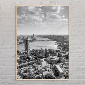 Schwarzweiß, Kairo-Druck, Kairo-Wandkunst, Kairo-Plakat, Kairo-Foto, Kairo-Plakat-Druck, Kairo-Wand-Dekor, Ägypten, Asien Plakat-Druck