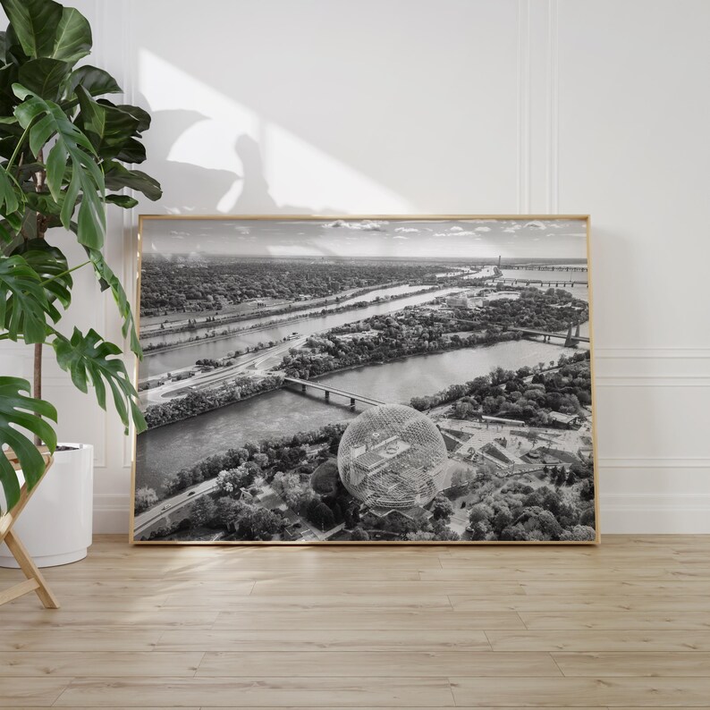 Black and White, Montreal Print, Montreal Wall Art, Montreal Poster