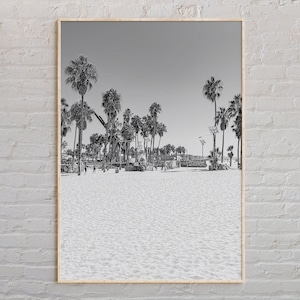 Black and White, Venice Beach Print, Venice Beach Wall Art, Venice Beach Poster, Venice Beach Photo, Venice Beach Poster Print, California