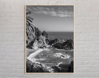 Black and White, Big Sur Print, Big Sur Wall Art, Big Sur Poster, Big Sur Photo, Big Sur Poster Print, Big Sur Decor, California Print