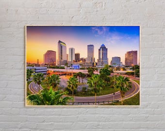 Real Photo, Tampa Print, Tampa Wall Art, Tampa Poster, Tampa Photo, Tampa Poster Print, Tampa Wall Decor, Florida Poster Print, USA