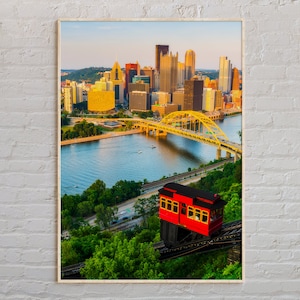 Real Photo, Pittsburgh Print, Pittsburgh Wall Art, Pittsburgh Poster, Pittsburgh Photo, Pittsburgh Poster Print, Pennsylvania, USA