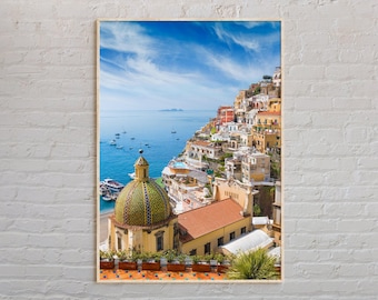 Foto real, Impresión de Positano, Arte mural de Positano, Póster de Positano, Foto de Positano, Impresión de póster de Positano, Decoración de Positano, Amalfi, Italia