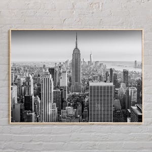 Noir et blanc, impression de la ville de New York, art mural de la ville de New York, affiche de la ville de New York, photo de la ville de New York, impression d'affiche de la ville de New York