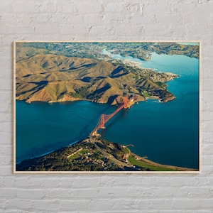 Foto reale, stampa della Bay Area di San Francisco, arte murale della Bay Area, poster della Bay Area, foto della Bay Area, stampa poster della Bay Area, decorazioni della Bay Area