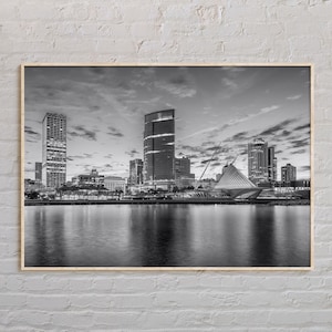 Black and White, Milwaukee Print, Milwaukee Wall Art, Milwaukee Poster, Milwaukee Photo, Milwaukee Poster Print, Wisconsin Poster Print