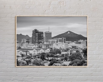 Black and White, Tucson Print, Tucson Wall Art, Tucson Poster, Tucson Photo, Tucson Poster Print, Tucson Wall Decor, Texas Poster, USA