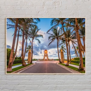 Fotografía real, impresión de Palm Beach, arte mural de Palm Beach, póster de Palm Beach, fotografía de Palm Beach, impresión de póster de Palm Beach, decoración de Palm Beach
