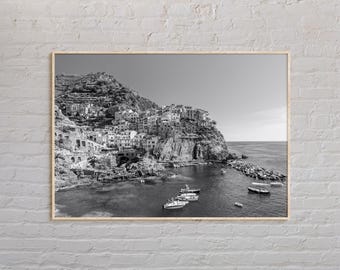 Black and White, Cinque Terre Print, Cinque Terre Wall Art, Cinque Terre Poster, Cinque Terre Photo, Cinque Terre Poster Print, Italy