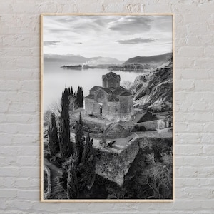 Black and White, North Macedonia Print, North Macedonia Wall Art, North Macedonia Poster, North Macedonia Photo, North Macedonia Wall Decor