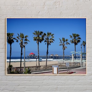 Echte foto, Huntington Beach-afdruk, Huntington Beach-kunst, Huntington Beach-poster, Huntington Beach-foto, Huntington Beach-decor