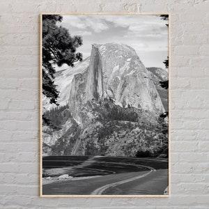 Schwarzweiß, Yosemite Print, Yosemite Wandkunst, Yosemite Poster, Yosemite Foto, Yosemite Poster Druck, Yosemite Wanddekoration, USA