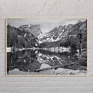Black and White, Rocky Mountain National Park Print, Rocky Mountain Wall Art, Rocky Mountain Poster, Rocky Mountain Photo, Colorado, USA