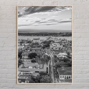 Black and White, St Augustine Print, St Augustine Wall Art, St Augustine Poster, St Augustine Photo, Saint Augustine Poster Print, Florida