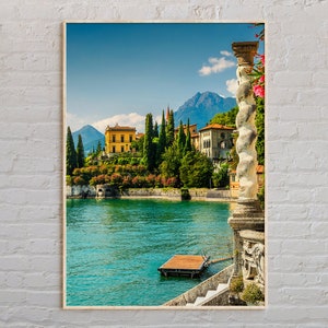 Echtes Foto, Comer See Druck, Comer See Wandkunst, Comer See Poster, Comer See Foto, Comer See Poster Druck, Comer See Dekor, Italien
