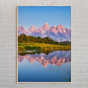 Vraie photo, impression Jackson Hole, art mural Jackson Hole, affiche Jackson Hole, photo Jackson Hole, décoration murale Jackson Hole, Wyoming