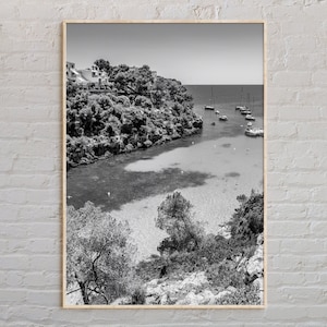 Schwarzweiß, Mallorca Print, Mallorca Wandkunst, Mallorca Poster, Mallorca Foto, Mallorca Poster Druck, Mallorca Decor, Spanien Poster