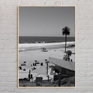 Black and White, Encinitas Print, Encinitas Wall Art, Encinitas Poster, Encinitas Photo, Encinitas Poster Print, California Poster Print