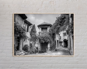 Black and White, France Print, France Wall Art, France Poster, France Photo, France Poster Print, France Wall Decor, Paris, Europe Print