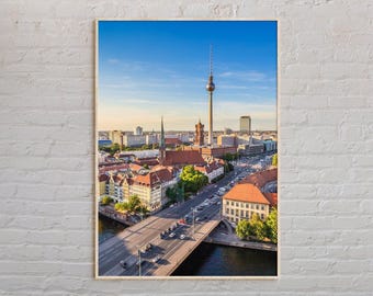 Foto real, impresión de Berlín, arte del Muro de Berlín, póster de Berlín, foto de Berlín, impresión de póster de Berlín, decoración del Muro de Berlín, impresión de póster de Alemania