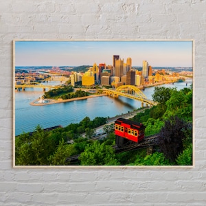 Real Photo, Pittsburgh Print, Pittsburgh Wall Art, Pittsburgh Poster, Pittsburgh Photo, Pittsburgh Poster Print, Pennsylvania, USA