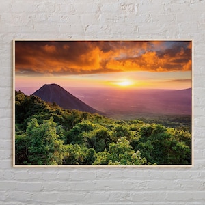Real Photo, El Salvador Print, El Salvador Art, El Salvador Poster, El Salvador Photo, El Salvador Poster Print, El Salvador Decor image 1