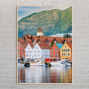 Echte foto, Noorwegen print, Noorwegen kunst aan de muur, Noorwegen poster, Noorwegen foto, Noorwegen poster print, Noorwegen muur decor, Oslo, Europa poster
