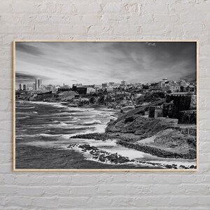 Black and White, San Juan Print, San Juan Wall Art, San Juan Poster, San Juan Photo, San Juan Poster Print, San Juan Decor, Puerto Rico