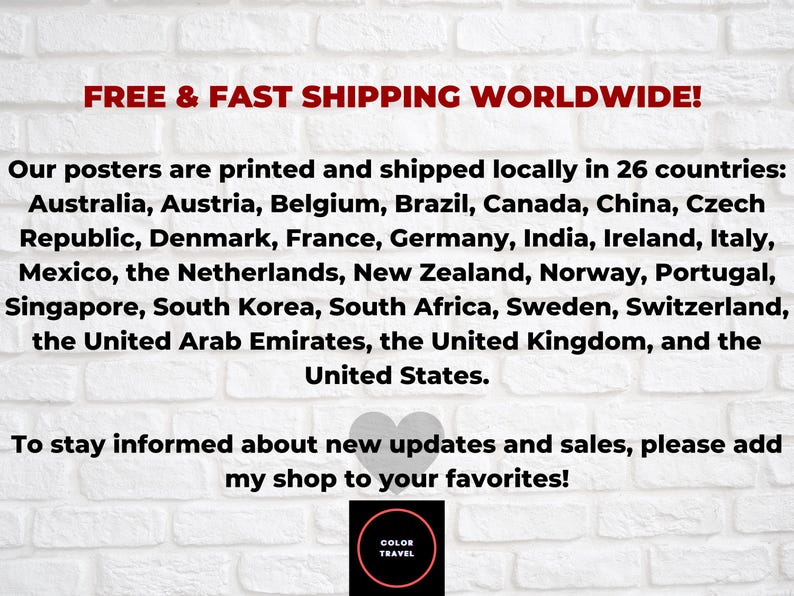 a brick wall with the words free shipping world wide