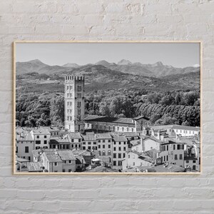 Schwarzweiß, Lucca-Druck, Lucca-Wandkunst, Lucca-Plakat, Lucca-Foto, Lucca-Plakatdruck, Lucca-Wanddekor, Europa, Italien-Plakat