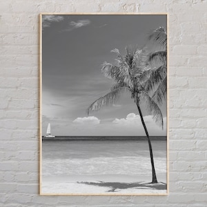 Zwart-wit, Key West-print, Key West-muurkunst, Key West-poster, Key West-foto, Key West-posterafdruk, Key West-muurdecoratie, Florida