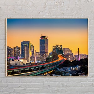 Echtes Foto, Boston Print, Boston Wandkunst, Boston Poster, Boston Foto, Boston Poster Druck, Boston Wanddekor, Massachusetts Poster