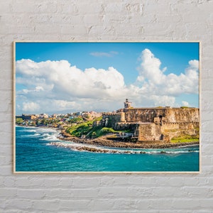 Real Photo, San Juan Print, San Juan Wall Art, San Juan Poster, San Juan Photo, San Juan Poster Print, San Juan Decor, Puerto Rico