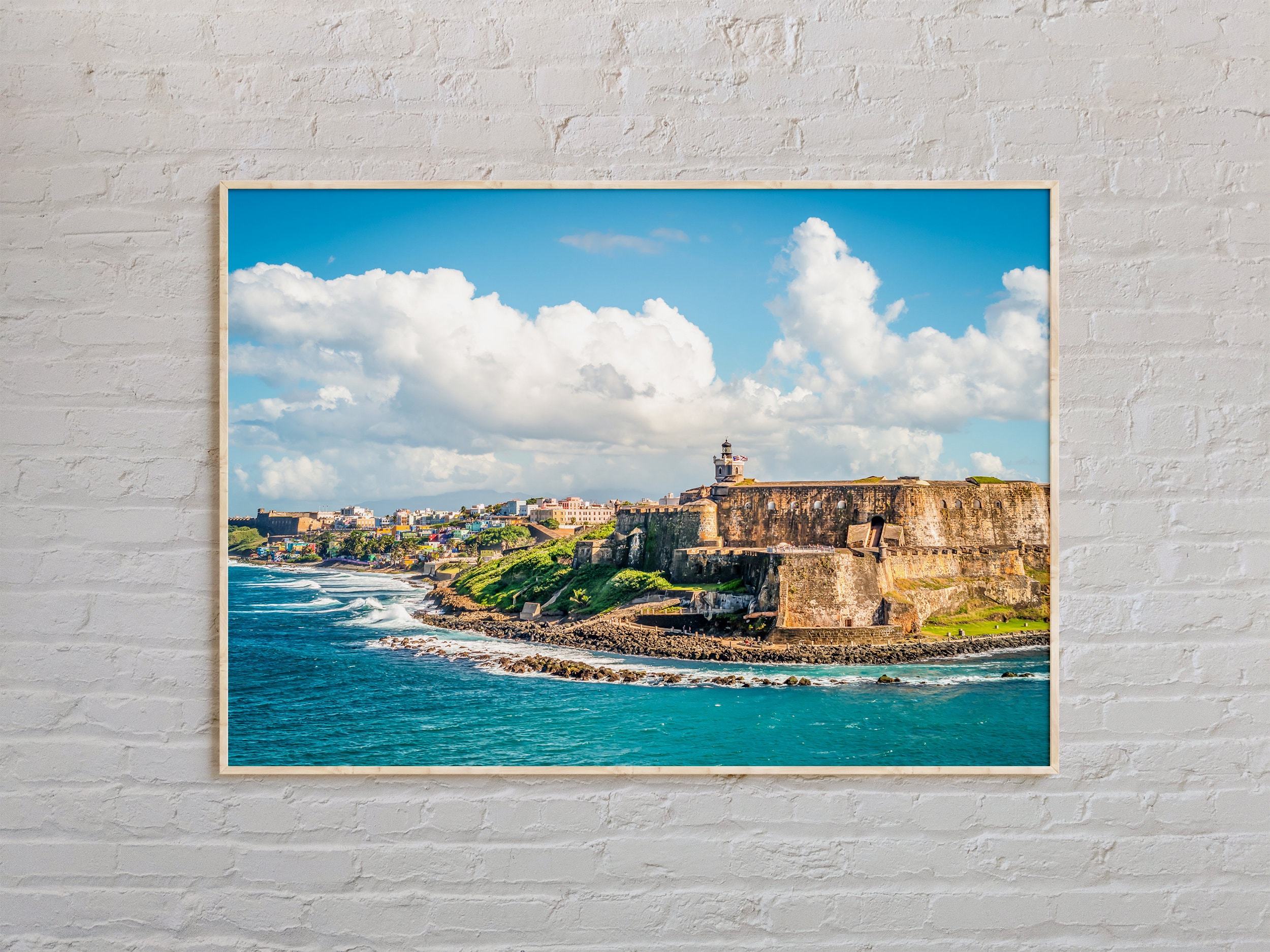 Real Photo, San Juan Print, San Juan Wall Art, San Juan Poster, San Juan Photo, San Juan Poster Print, San Juan Decor, Puerto Rico