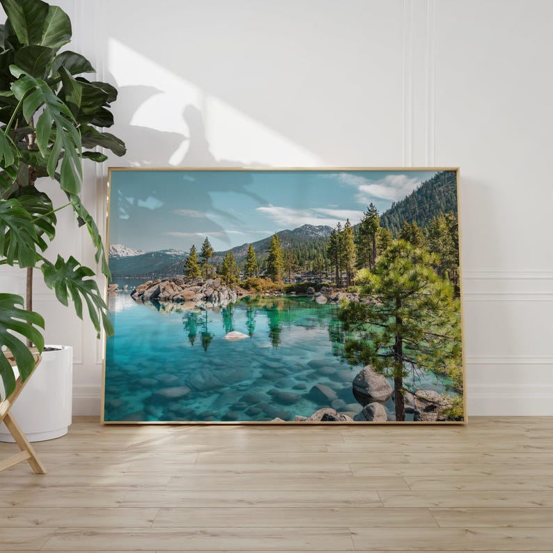 Real Photo, Lake Tahoe Print, Lake Tahoe Wall Art, Lake Tahoe Poster, Lake Tahoe Photo, Lake Tahoe Poster Print, Lake Tahoe Decor image 5