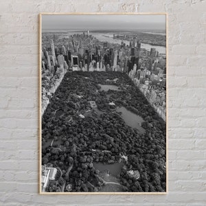 Noir et blanc, impression Central Park, art mural Central Park, affiche de Central Park, photo de Central Park, impression d'affiche de New York, New York